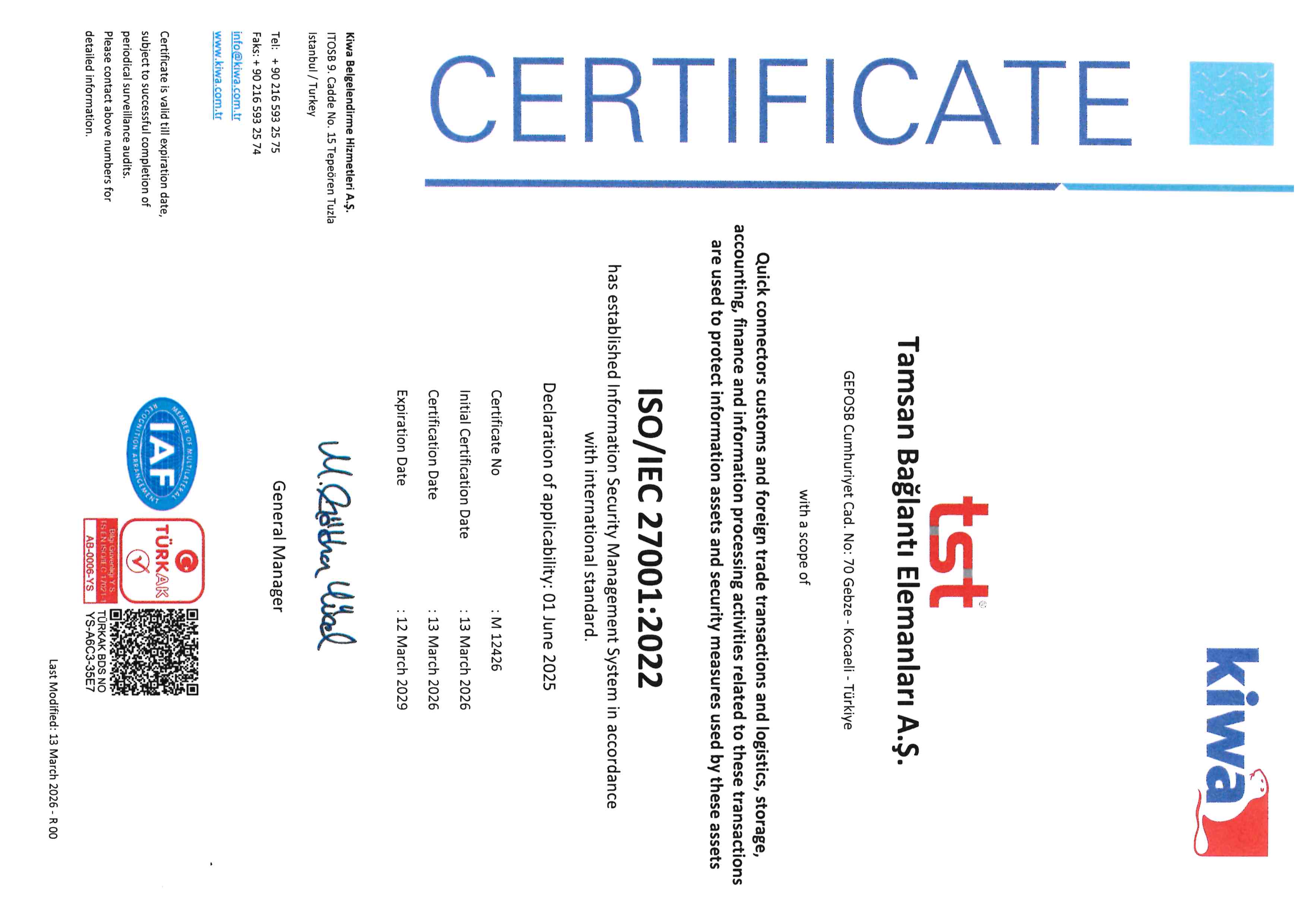 ISO/IEC 27001 Information Security Management System